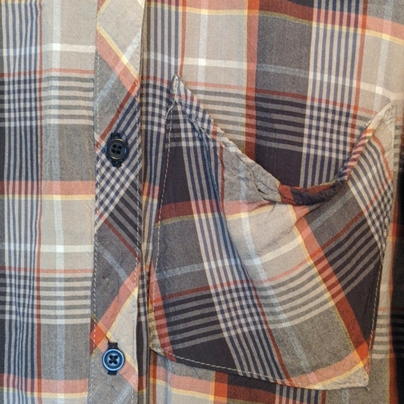 Rails plaid silk button down S - Picture 5 of 5